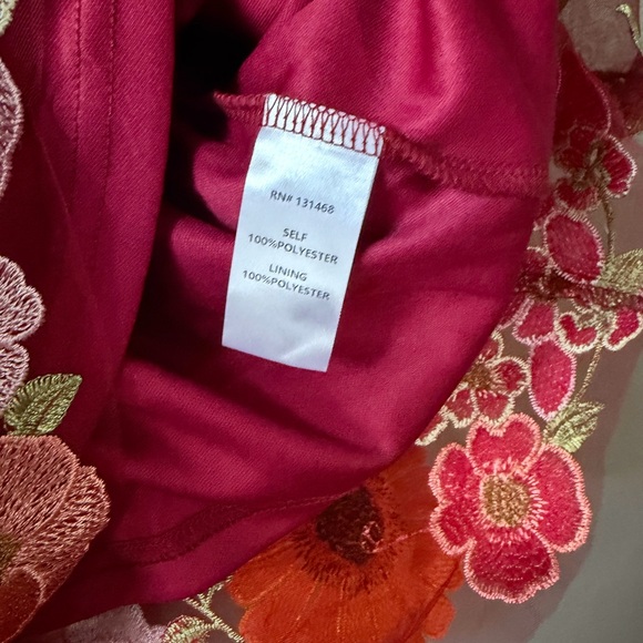 Vici Vibrant Floral Long Mesh Sleeve mini Dress size S new with tags - Picture 8 of 10